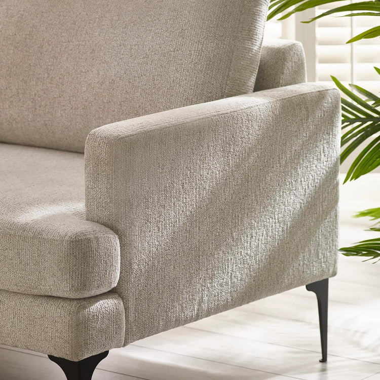 Julian Bowen Carrera Sofa 2 Seat Side Close Up-Better Bed Company