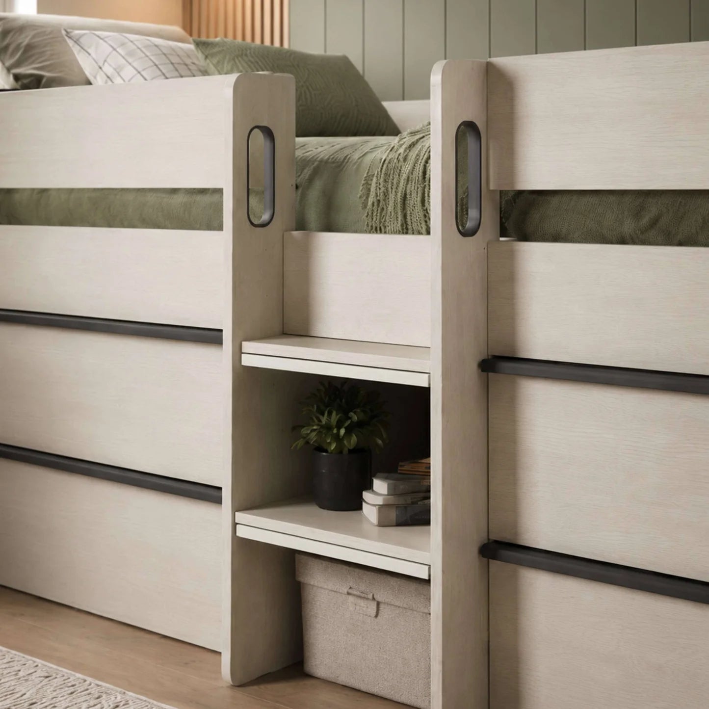 Julian Bowen Celeste Midsleeper with Drawers From Side-Better Bed Company