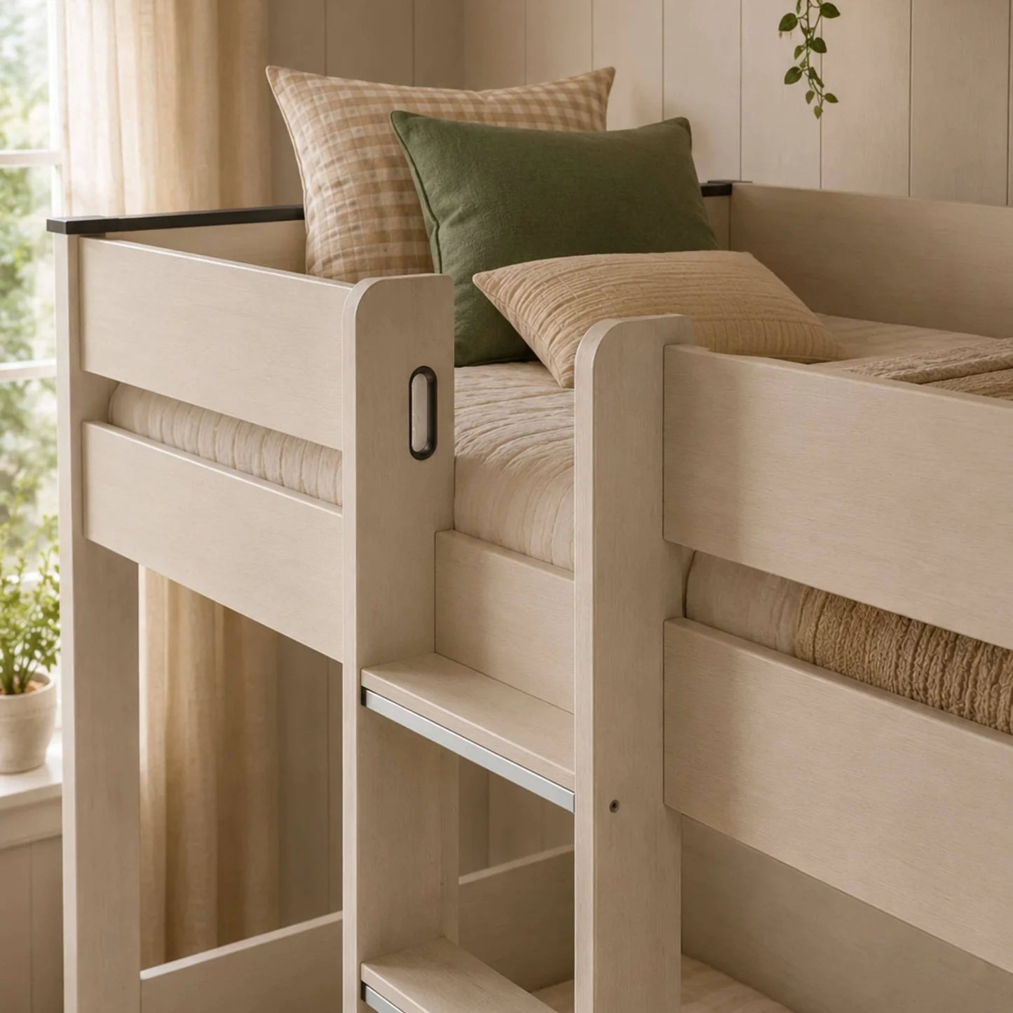 Julian Bowen Celeste Bunk Bed with Drawers Handles and Guard Rail-Better Bed Company
