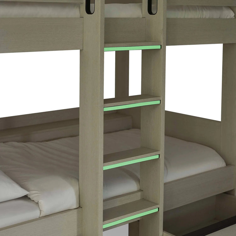 Julian Bowen Celeste Bunk Bed with Drawers Light Strips-Better Bed Company