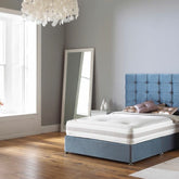 Myer Adams Cool Touch Pocket 1000 Divan Bed-Sky Plush Velvet-Better Bed Company