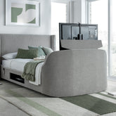 Kaydian Darras Mandarin Light Grey TV Bed with Dolby Atmos System-Better Bed Company