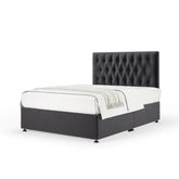 Bedmaster Lona Headboard Velvet Graphite-Better Bed Company
