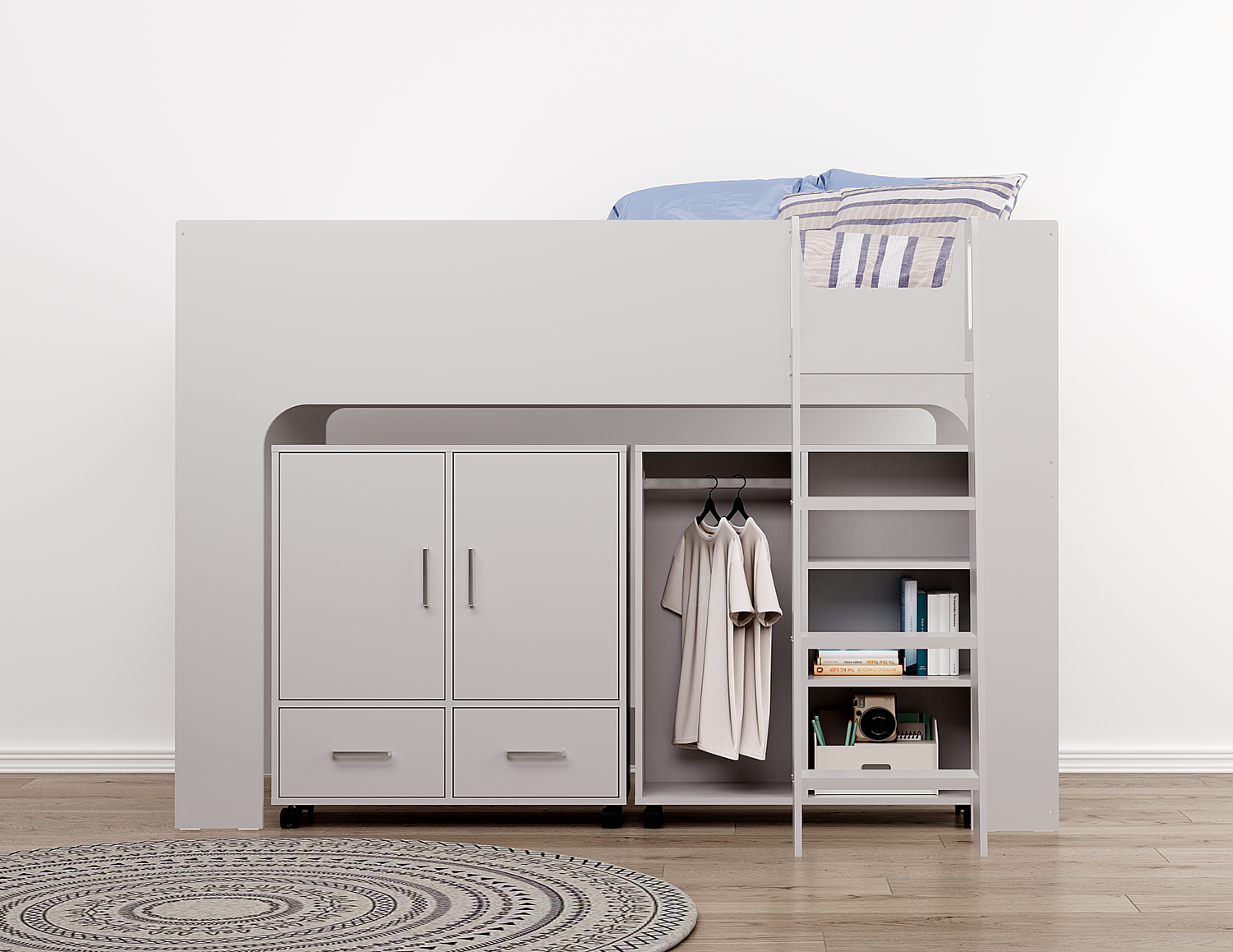 Flintshire Eden Mid Sleeper Grey-Better bed Company