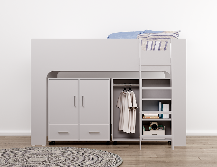 Flintshire Eden Mid Sleeper Grey-Better bed Company