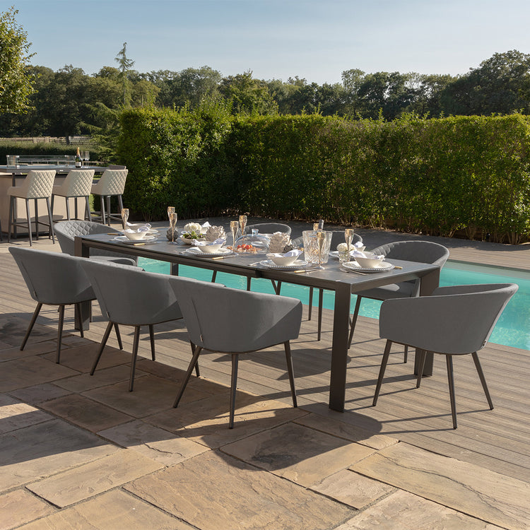 Maze Ambition 10 Seat Extending Dining Set From Other Side-Better Bed Company
