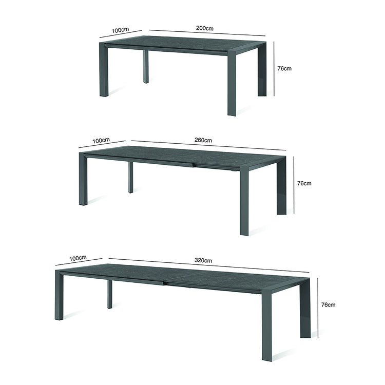 Maze Ambition 10 Seat Extending Dining Set Table Dimensions-Better Bed Company