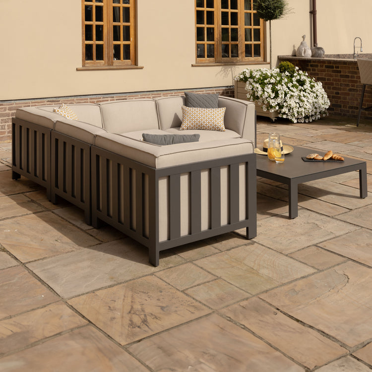 Maze Ibiza Small Corner Sofa Set With Square Coffee Table From Corner-Better Bed Company