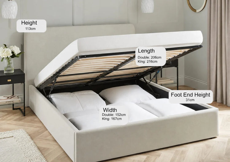 Wholesale Beds Glasgow Ottoman Bed Dimensions-Better Bed Company