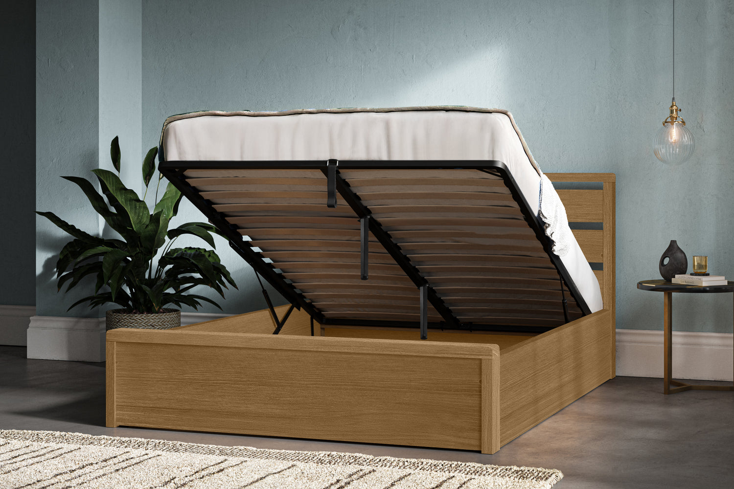 Emporia Beds Hampstead Solid Pine Wood Ottoman Bed-Better Bed Company