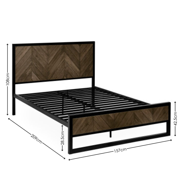 Julian Bowen Harrison Herringbone Bed-Better Bed Company