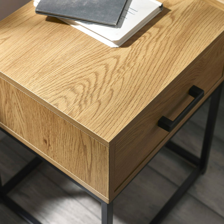 Julian Bowen Harlow 1 Drawer Bedside-Better Bed Company