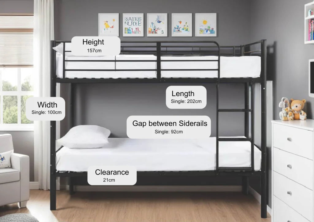 Wholesale Beds Harley Bunk Bed Dimensions-Better Bed Company