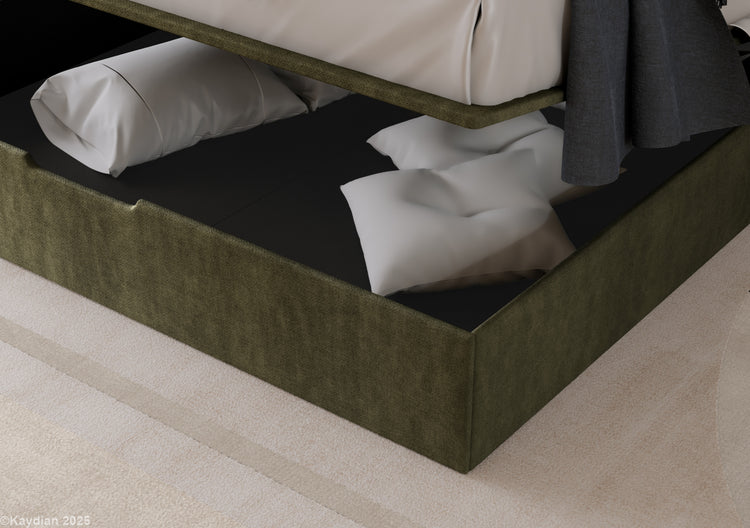Kaydian Hartley ottoman bed-Olive-Better Bed Company