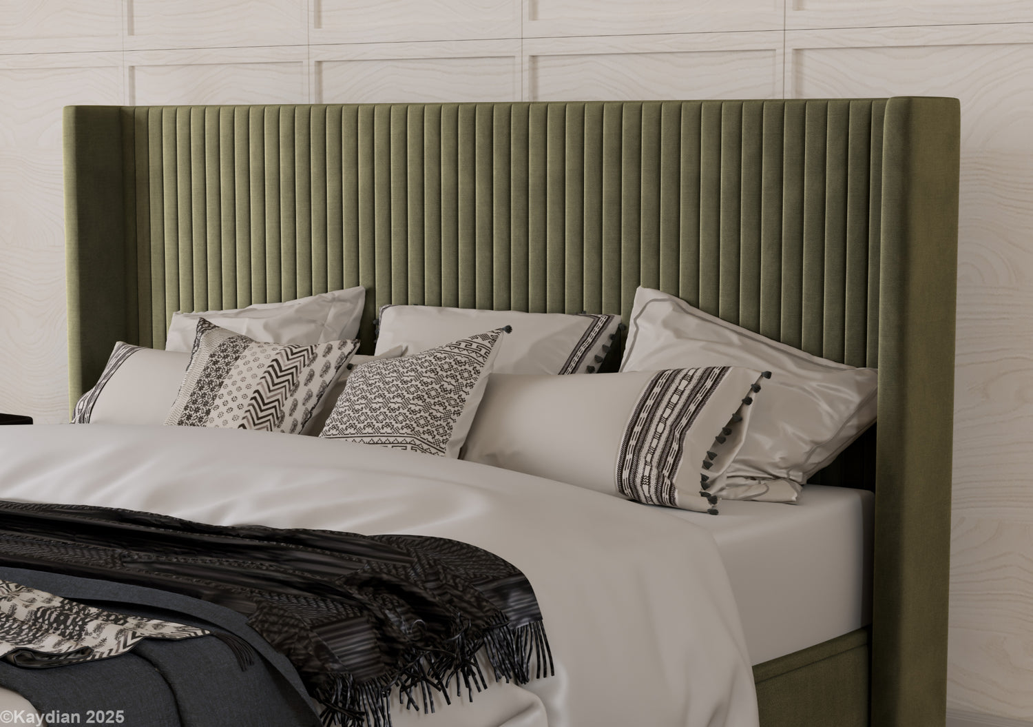 Kaydian Hartley ottoman bed-Olive-Better Bed Company