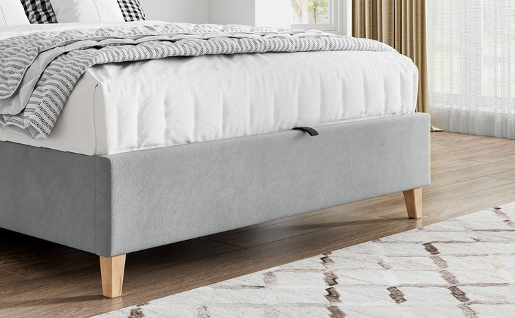 Bedmaster Rhodes Ottoman Bed Grey Footboard-Better Bed Company