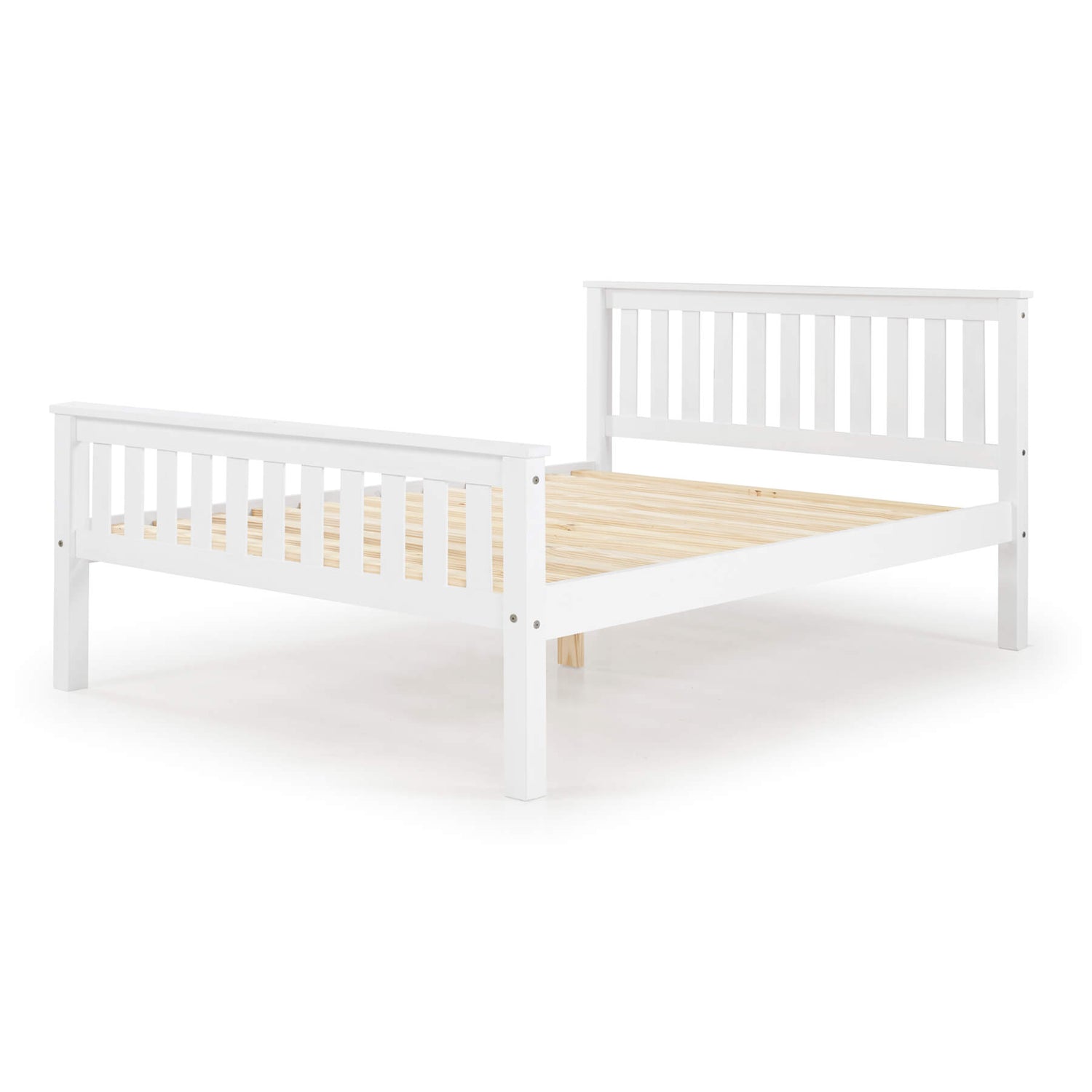Heartlands Manila Pine Bed Frame-White King Size HFE-Better Bed Comapny