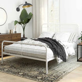 Dorel Millie Metal Bed King White-Better Bed Company