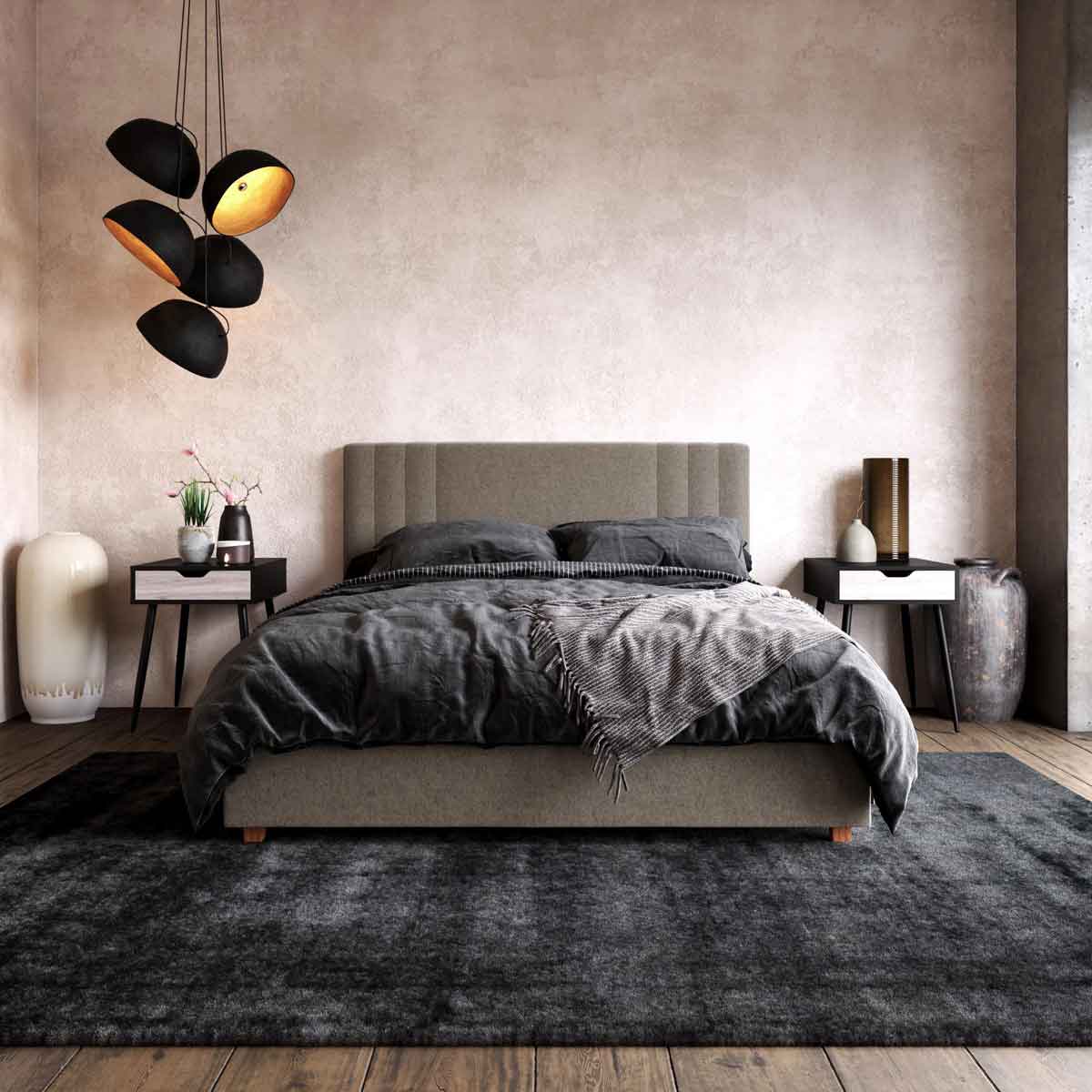Dorel Charis Upholstered Bed King-Better Bed Company