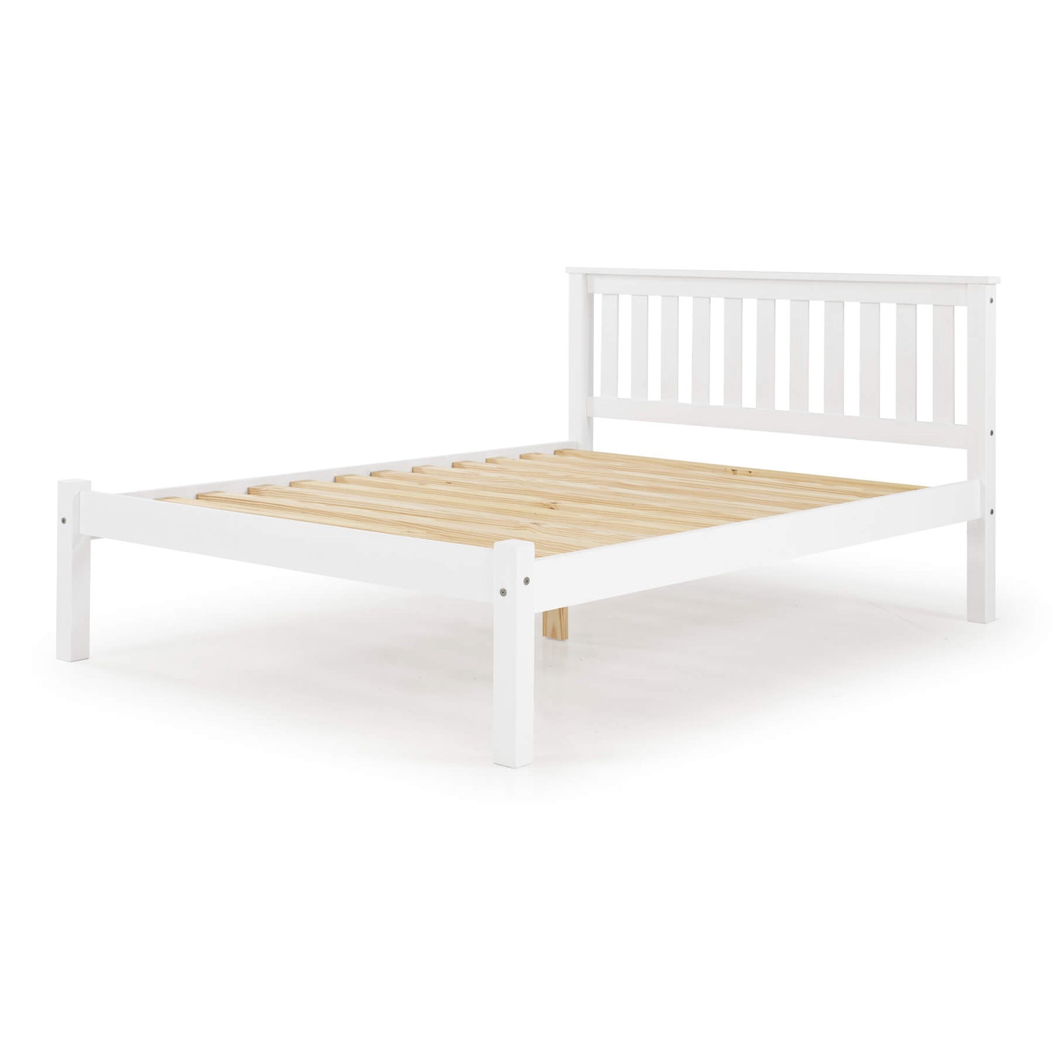 Heartlands Manila Pine Bed Frame-White King Size LFE-Better Bed Comapny