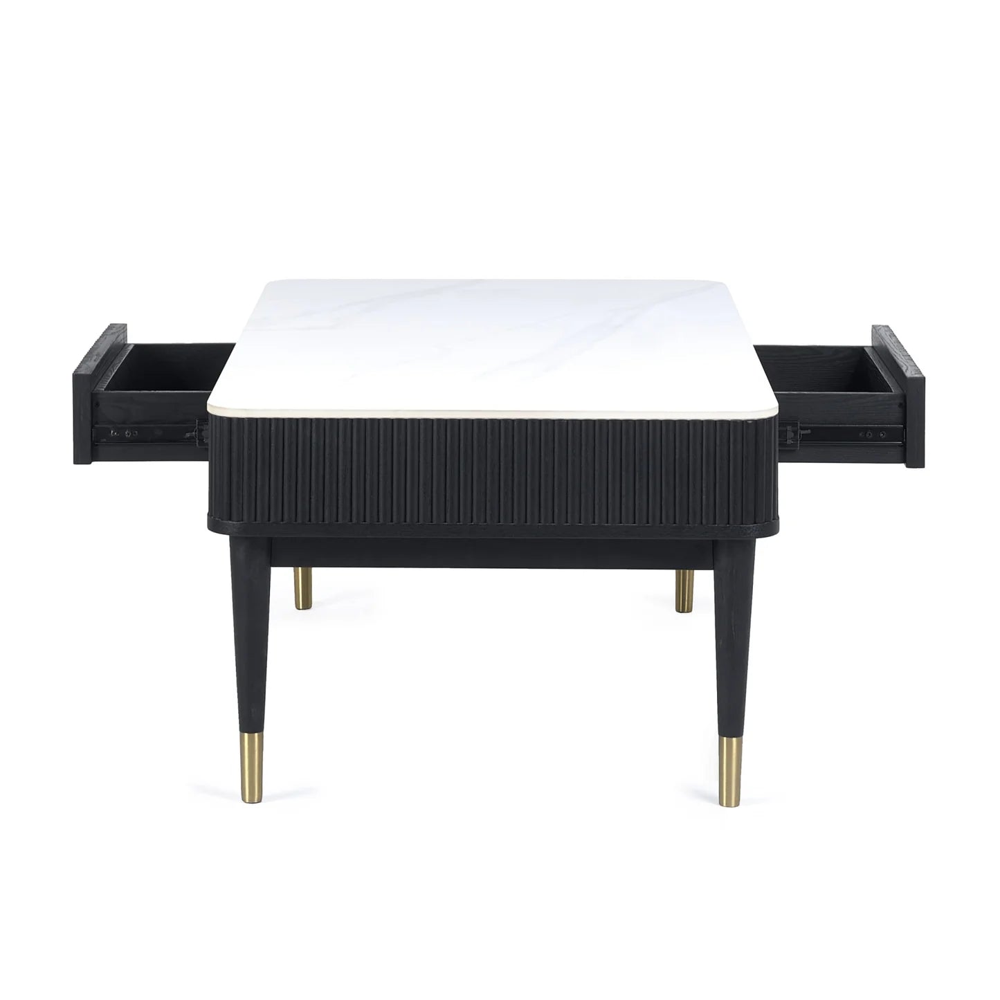 Julian Bowen Louis Coffee Table With 2 Drawers From Side-Better Bed Company
