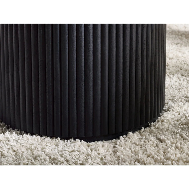 Julian Bowen Louis Round Coffee Table Flute Detail-Better Bed Company