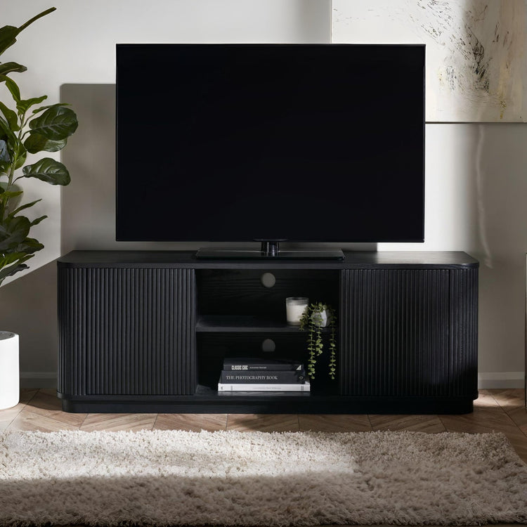 Julian Bowen Louis Tv Unit-Black-Better Bed Company