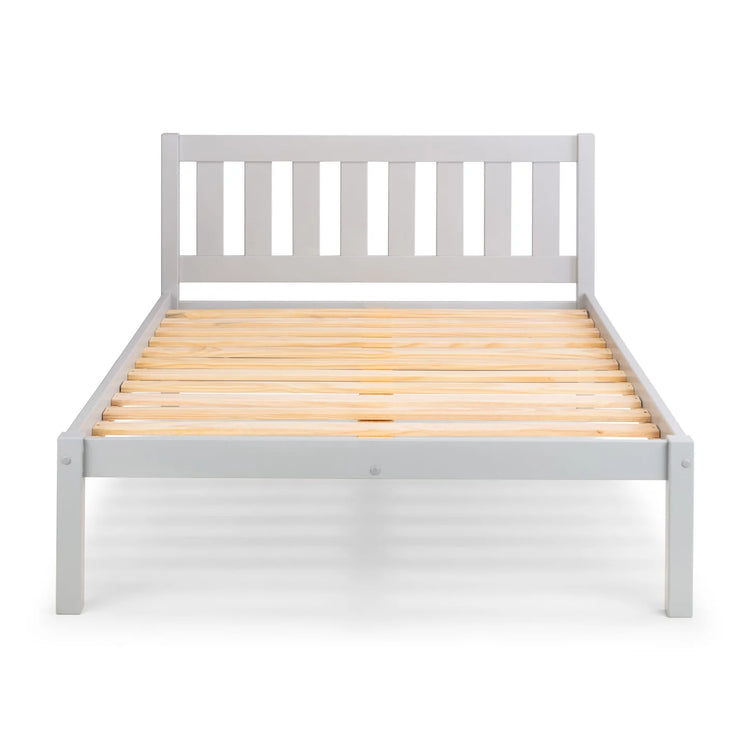 Julian Bowen Luna Bed Grey Double Slats On Show-Better Bed Company