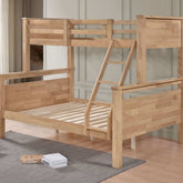 Lolly Wooden Triple Bunk Bed-Oak-Better Bed Company
