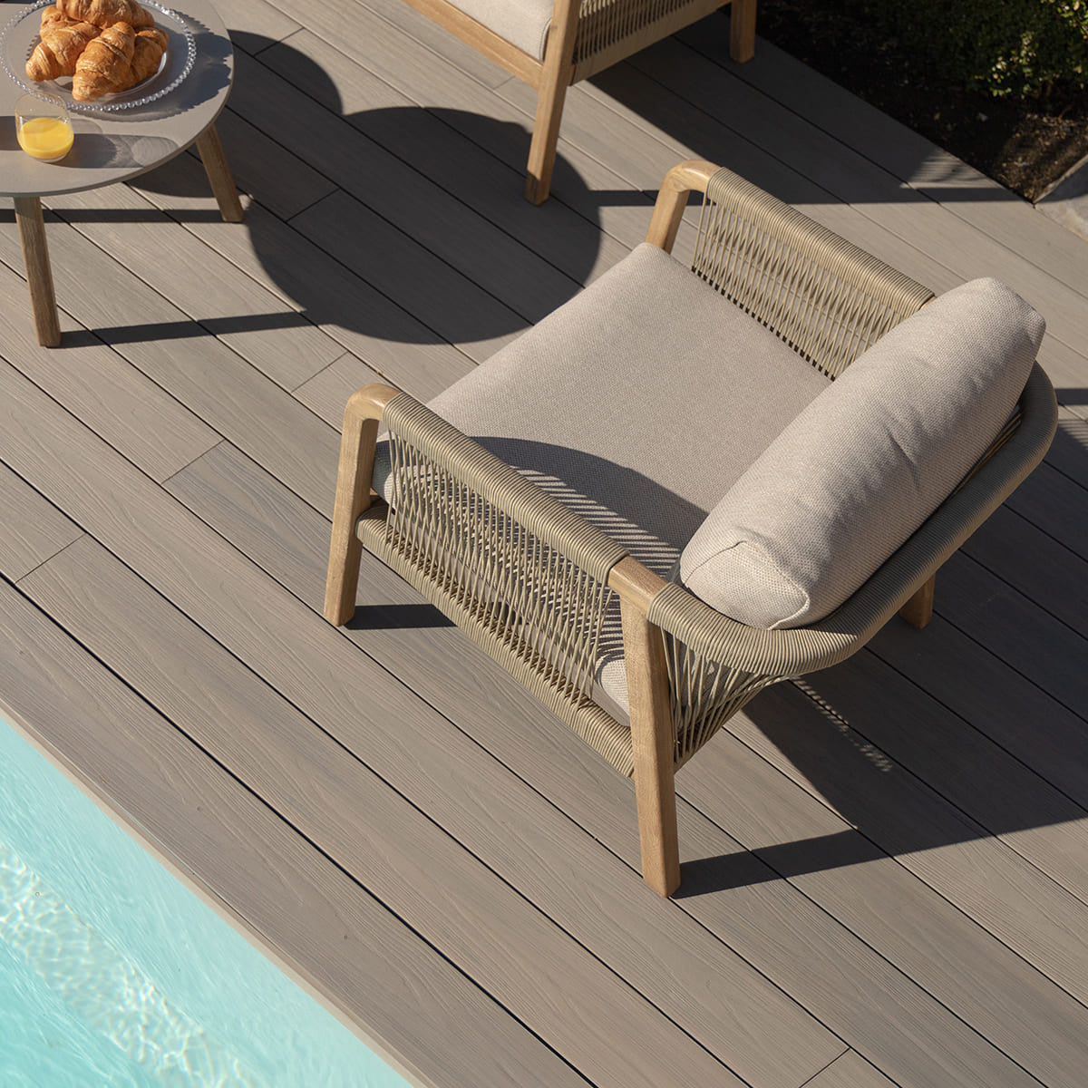 Maze Martinique 2 Seat Lounge Set Chair From Above-Better Bed Company