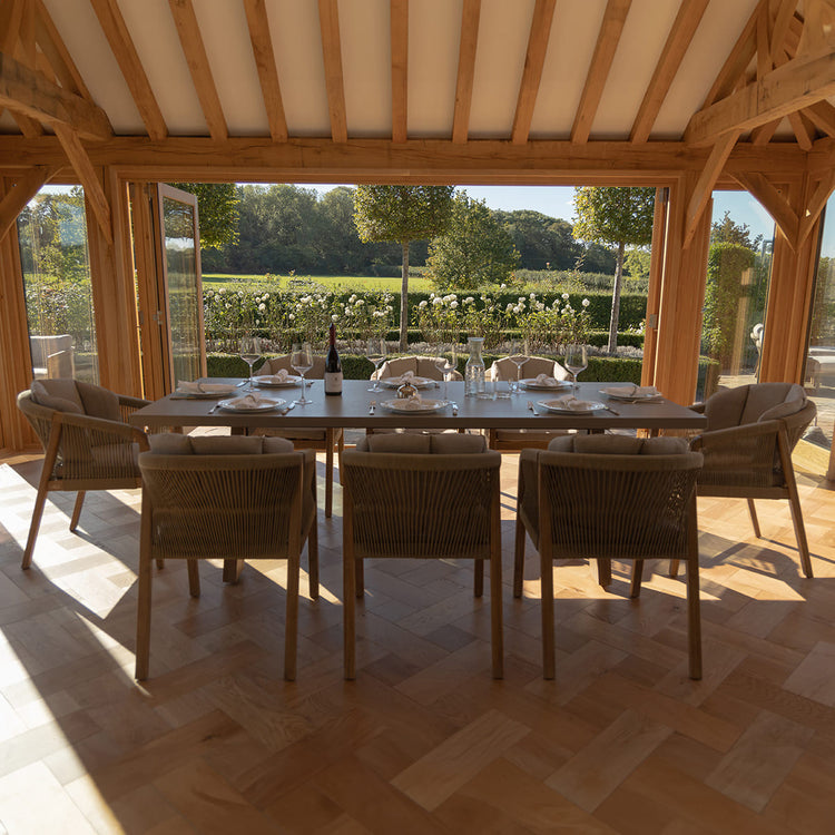 Maze Martinique 8 Seat Rectangular Dining Set In Home-Better Bed Company