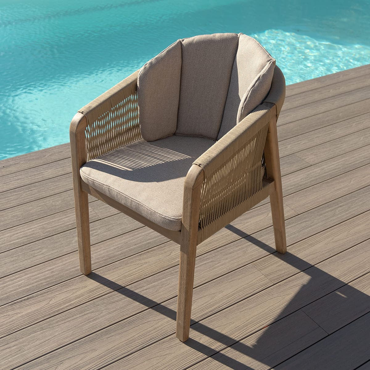 Maze Martinique 8 Seat Rectangular Dining Set Chair With Both Cushions-Better Bed Company