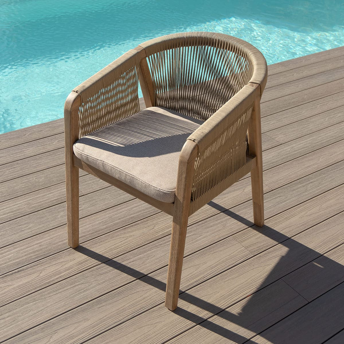 Maze Martinique 8 Seat Rectangular Dining Set Chair With Cushion-Better Bed Company