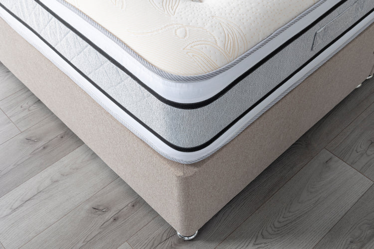 Myer Adams Memory Pocket Silk Divan Bed Base Close Up-Better Bed Company