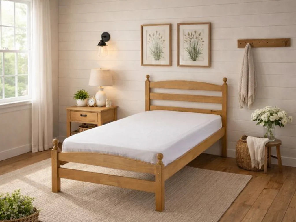 Wholesale Beds Moderna Bed Frame Pine-Better Bed Company