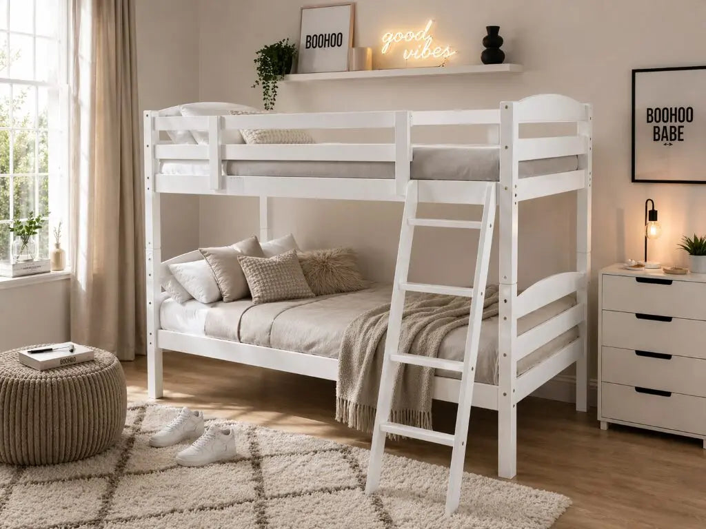 Wholesale Beds Moderna Bunk Bed White-Better Bed Company