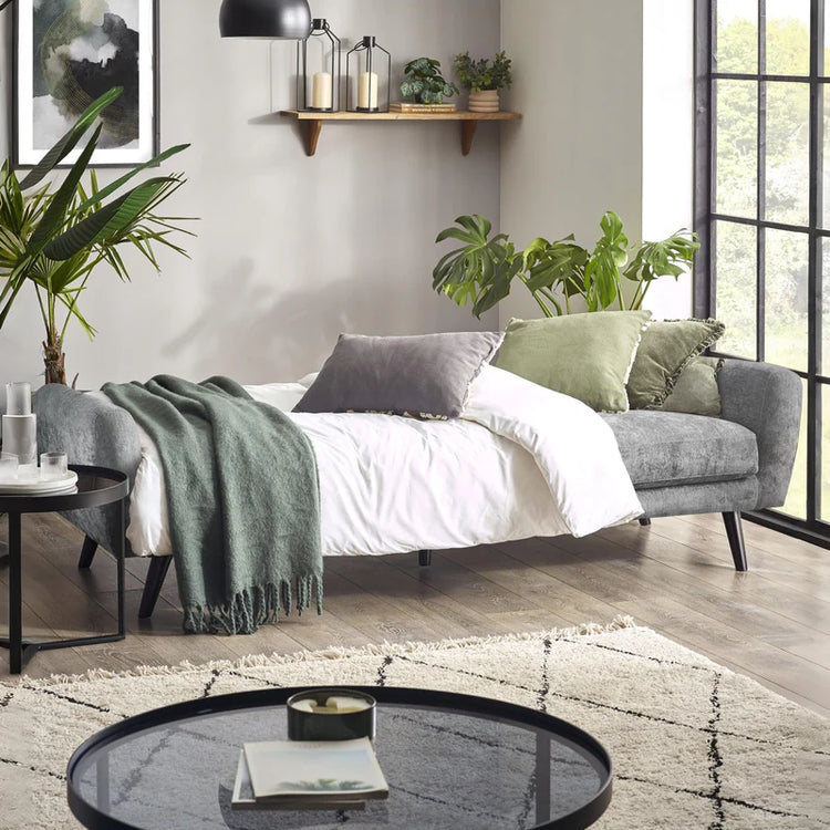 Julian Bowen Monza Sofabed Dove Grey As A Bed-Better Bed Company