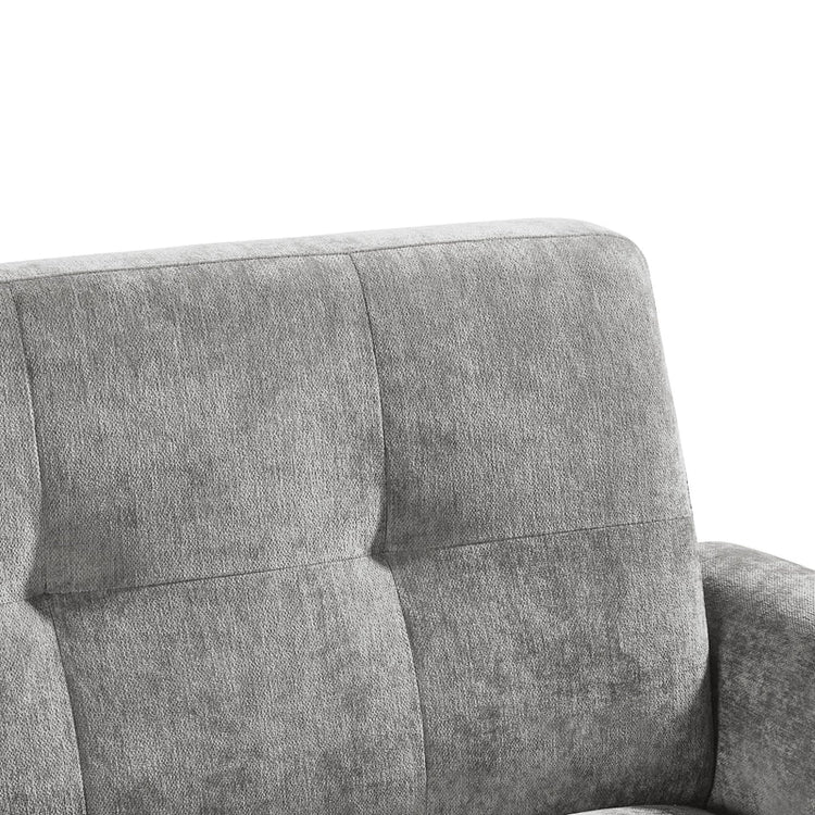 Julian Bowen Monza Sofabed Dove Grey Back Cushion Close Up-Better Bed Company