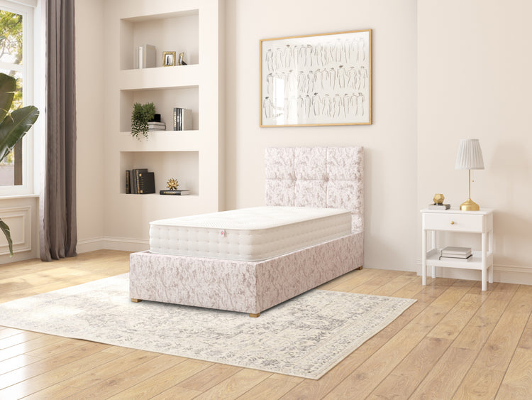 Dean Velvet Ottoman Bed