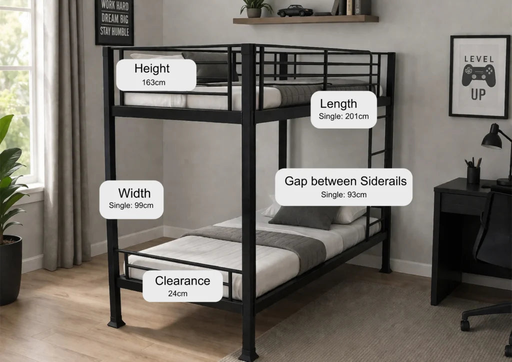 Wholesale Beds No Bolt Metal Bunk Bed Dimensions-Better Bed Company