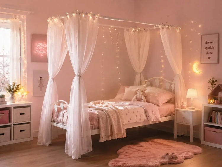 Wholesale Beds Lyndsey 4 Poster Metal Bed frame-Better Bed Company