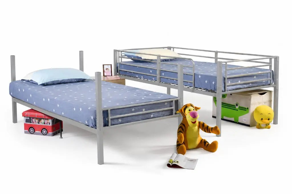 Wholesale Beds No Bolt Split Metal Bunk Bed Split in Too 2 Single Beds-Better Bed Company