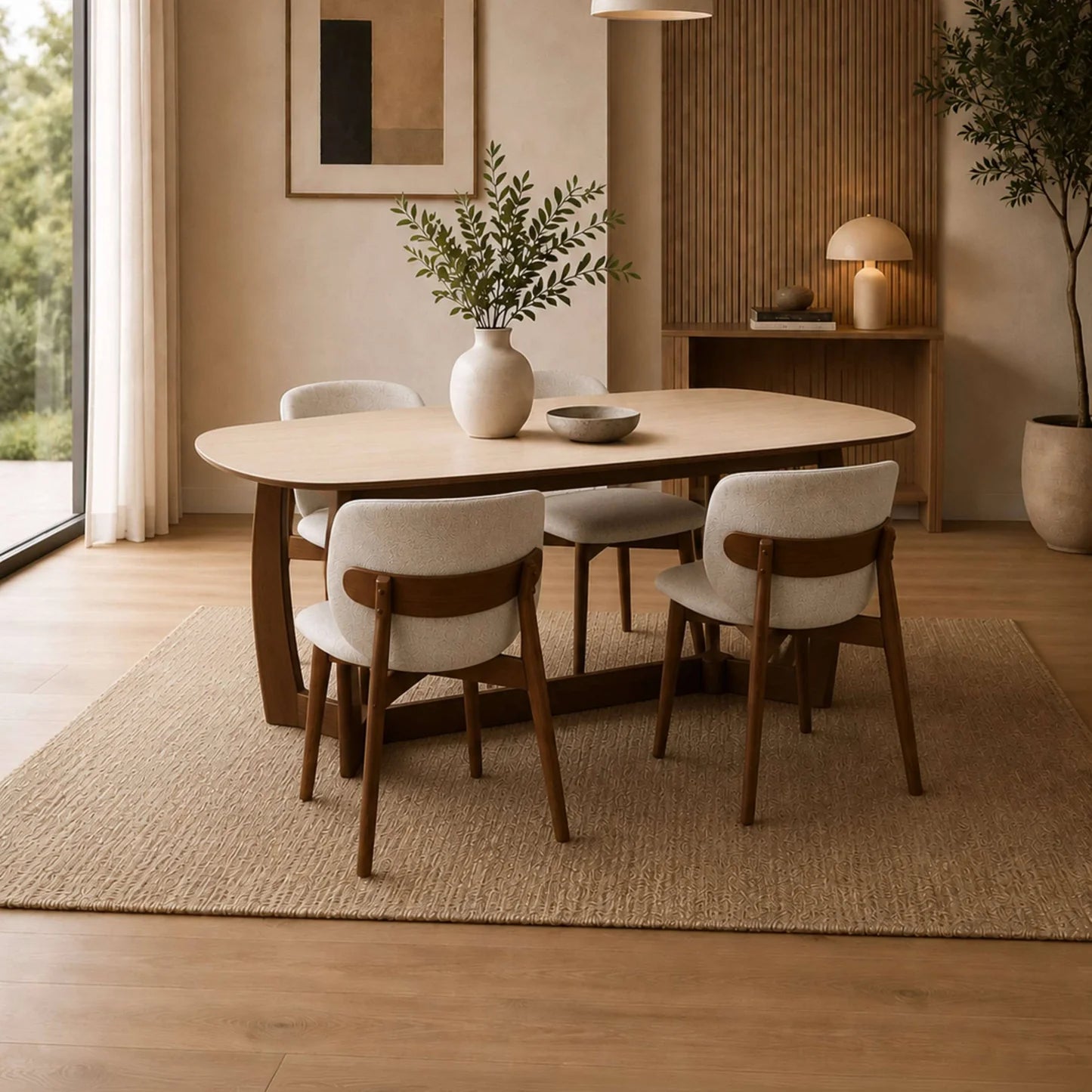 Julian Bowen Portland Upholstered Dining Chair With Set-Better Bed Company