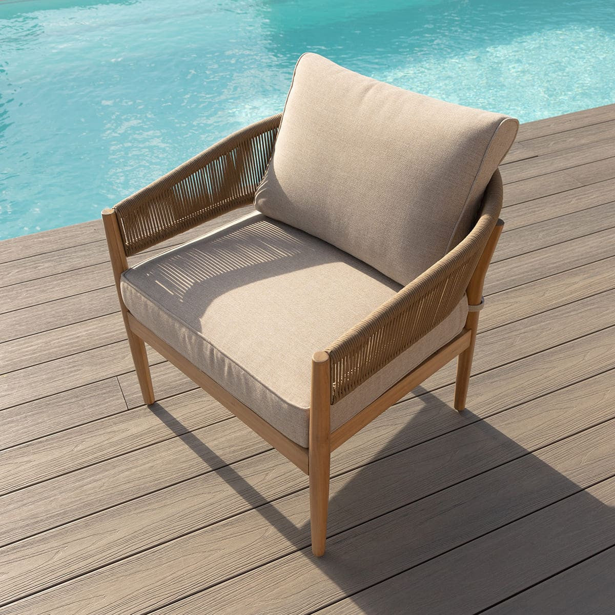 Maze Porto 2 Seat Lounge Set Chair With Cushions-Better Bed Company