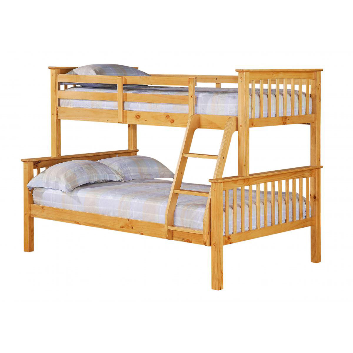 Heartlands Furniture Prime Triple Sleeper bunk bed Pine-Better Bed Company