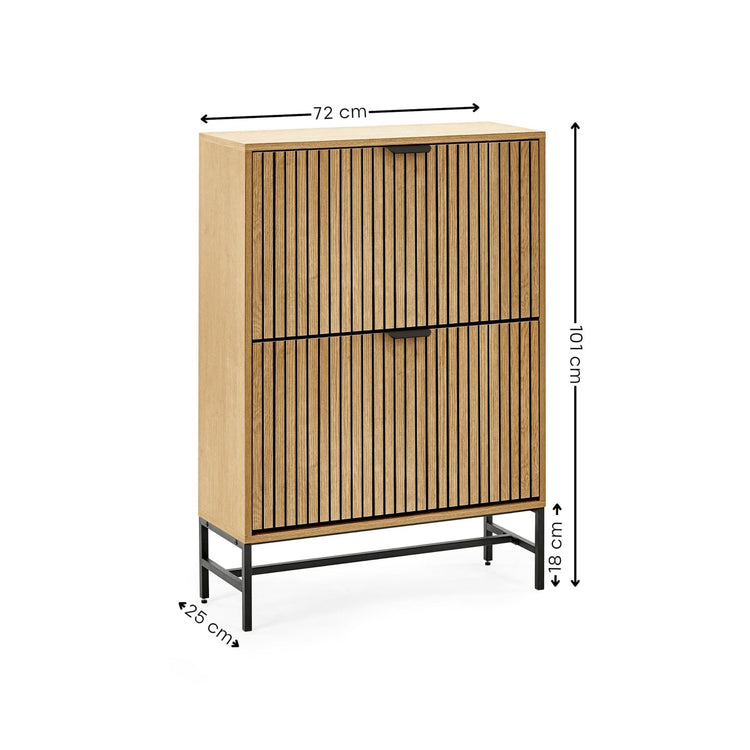 Julian Bowen Sia Shoe Cabinet-Better Bed Company