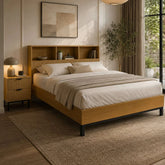 Julian Bowen Sia Bookcase Headboard Bed-Better Bed Company