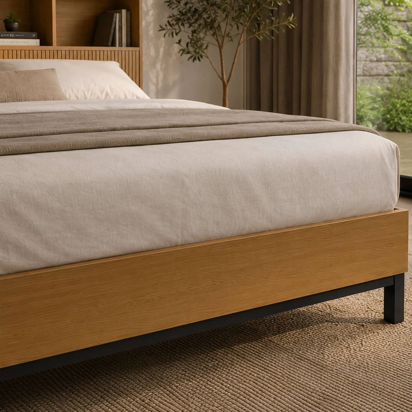 Julian Bowen Sia Bookcase Headboard Bed Footboard-Better Bed Company