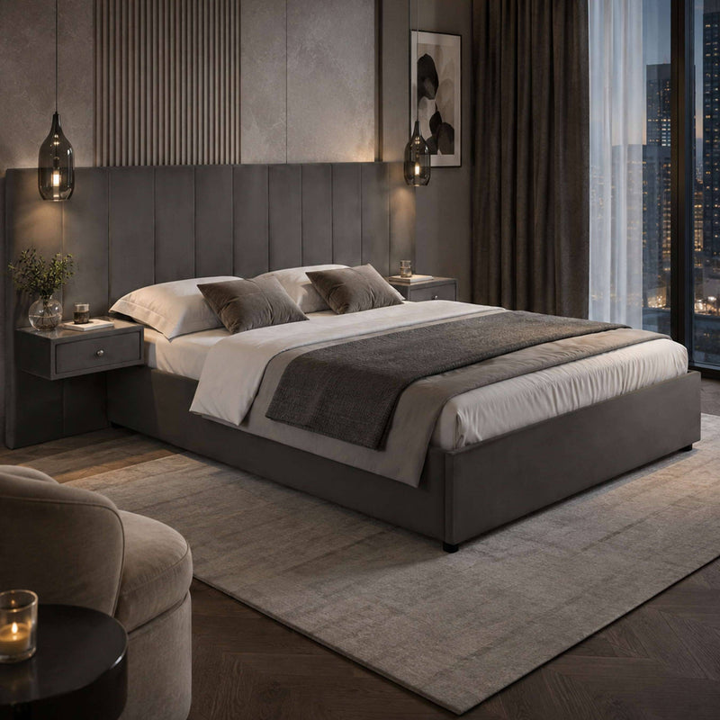 Julian Bowen Sloan Bed Frame with Built-In Side Tables-Better Bed Company