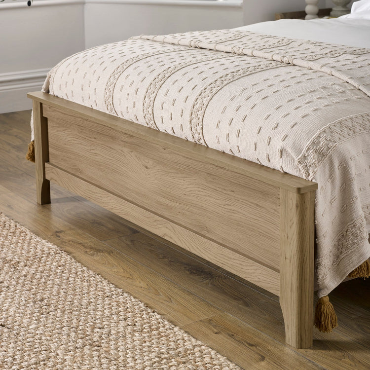 Julian Bowen Sydney Rattan Bookcase Bed Frame-Better Bed Company